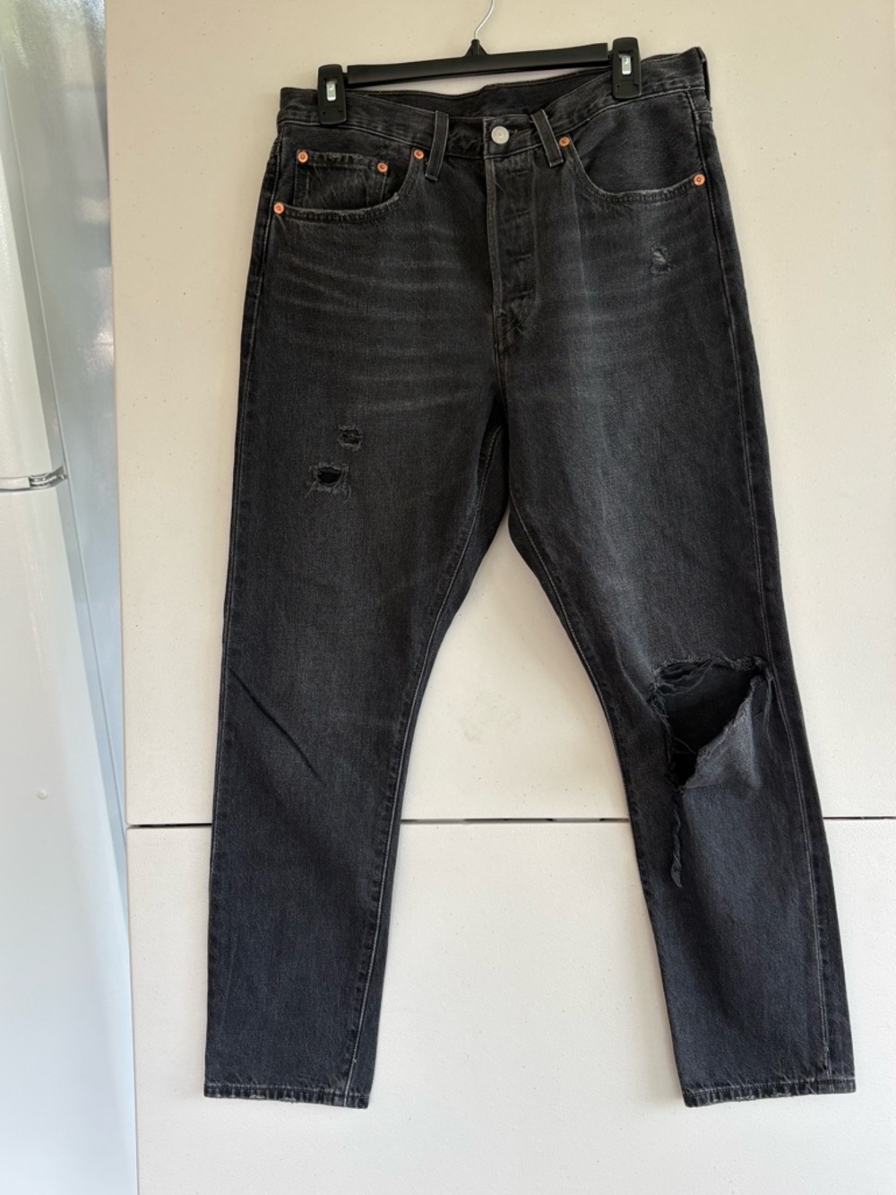 Levi's Women's Black Skinny Ripped Jeans
